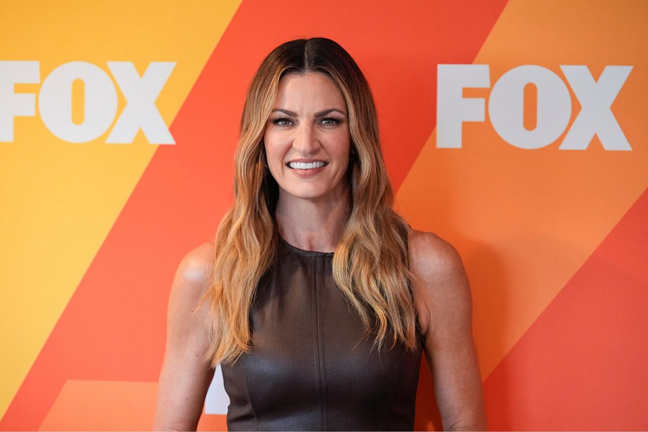 Erin Andrews arrives at the FOX fall press day on Tuesday, Sept. 16,...