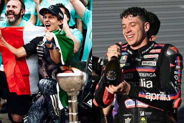 Antonelli (19) y Bezzecchi (27) reinan en el mundo del motor