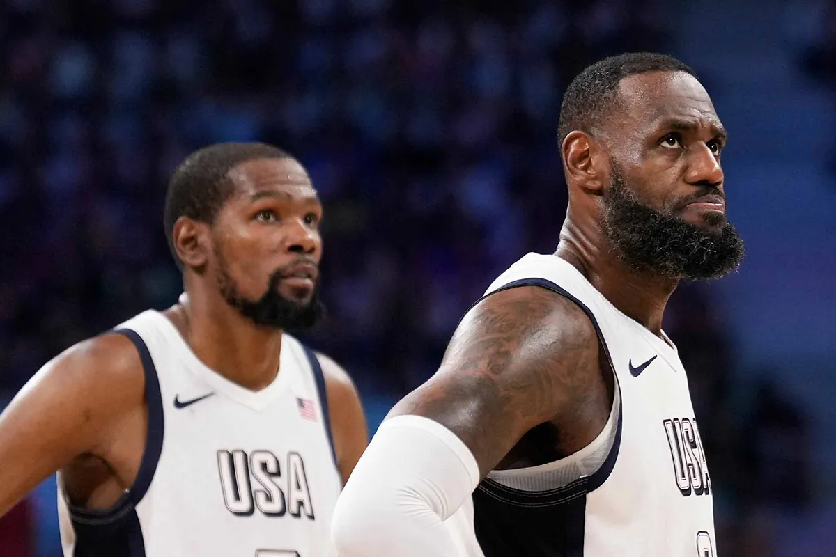 Disrespect toward LeBron James and Kevin Durant caught on camera from unhappy USA teammate | Marca