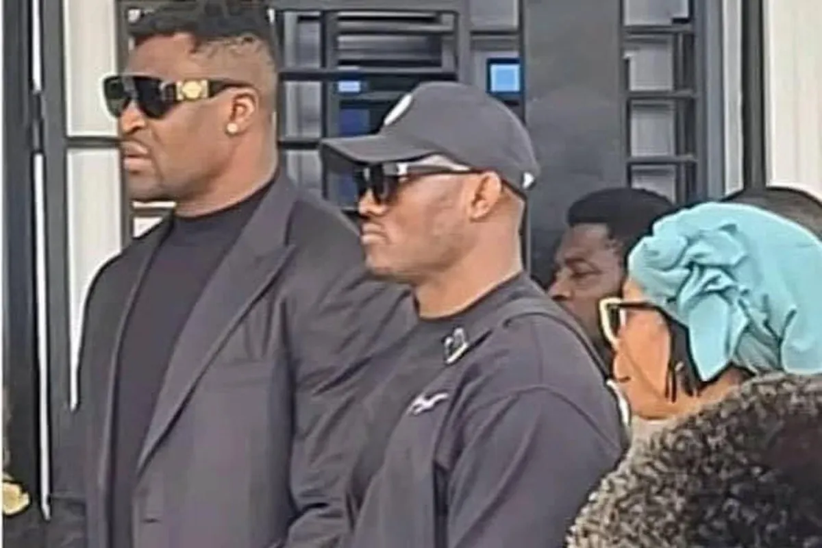 Kamaru Usman and Samuel Eto'o support Francis Ngannou at son's funeral ...