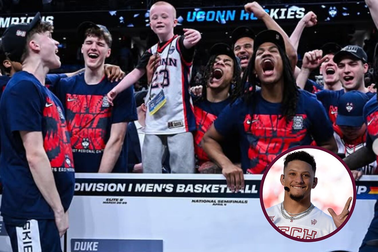 Patrick Mahomes went viral after UConn capitalized on Duke turnovers...