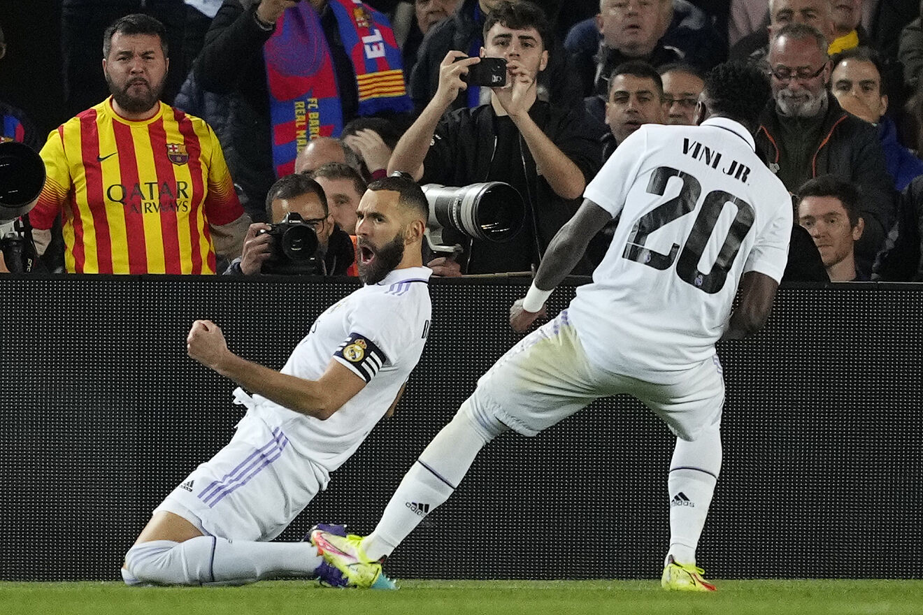 Barcelona 0-4 Real Madrid (agg. 1-3): Benzema masterclass destroys ...