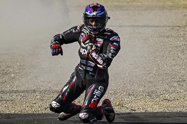 Jorge Mart�n, en su �ltimo accidente.