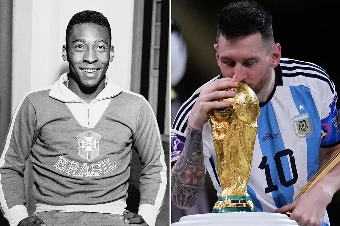 Pele and Messi