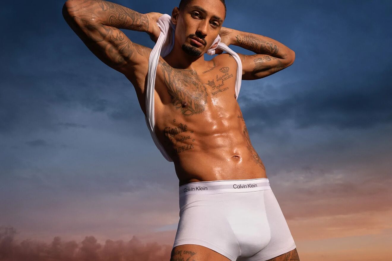 Raphinha, imagen de Calvin Klein. Calvin Klein