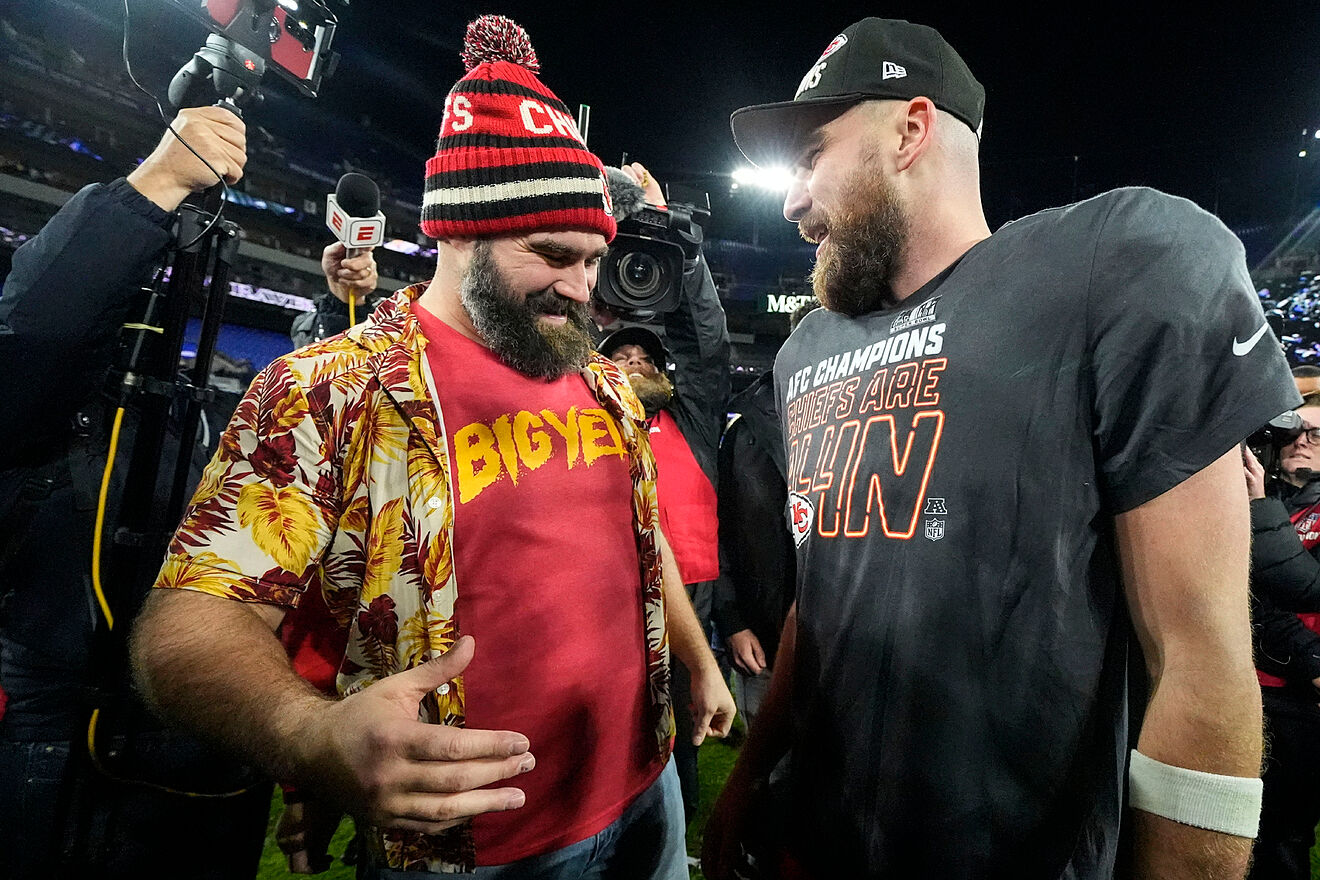Jason Kelce says he feels "weird" that neither he nor Travis will be...