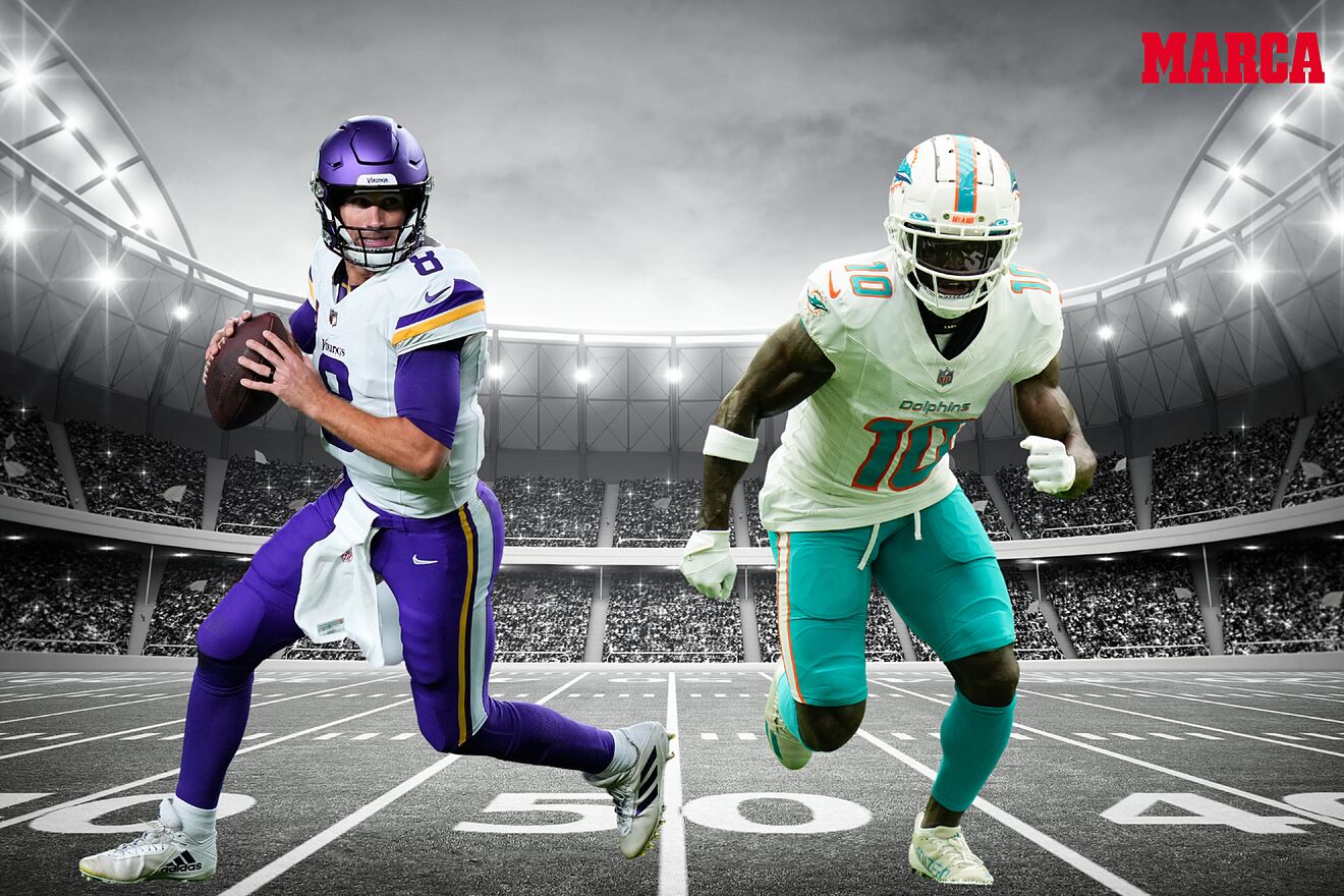 Kirk Cousins and Tyreek Hill lead the way at their positions.