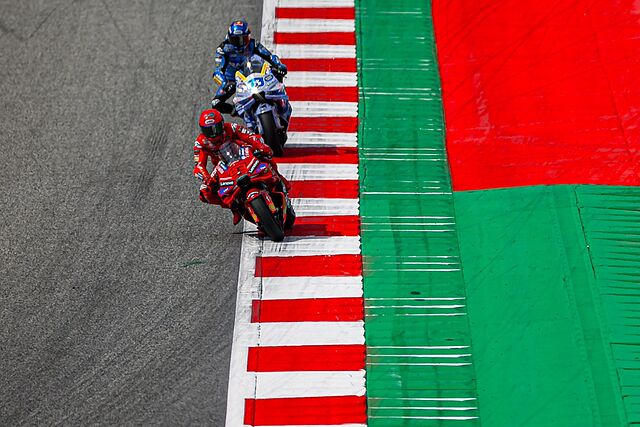 Marc M�rquez y �lex M�rquez en la carrera 'sprint' del GP de Austria.