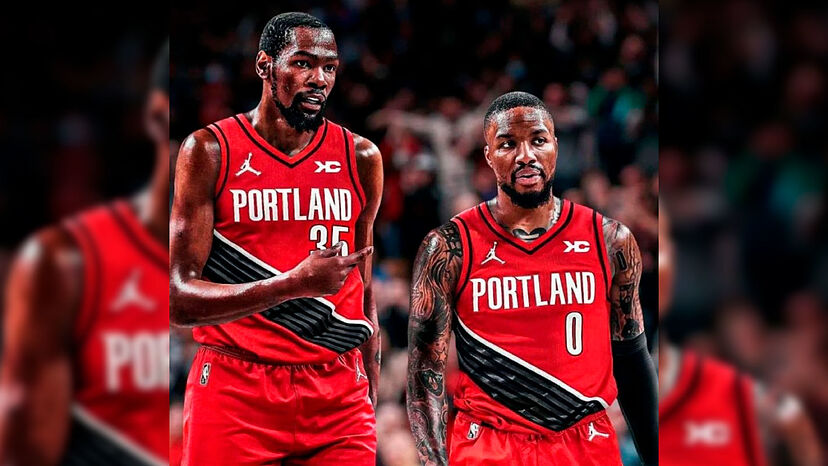 kevin durant blazers jersey