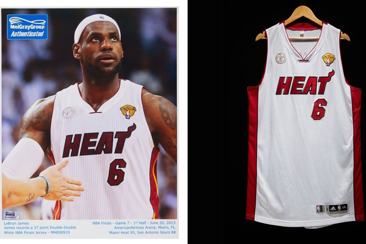 lebron heat jersey white