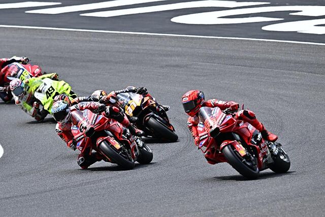 Pecco Bagnaia y Marc M�rquez, en Mugello.