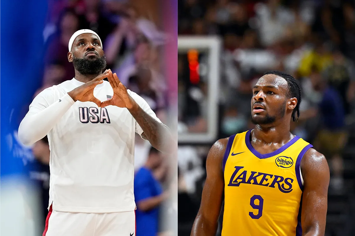 Bronny James' dream of playing with LeBron on the Lakers could be DASHED  for the 2024/25 NBA season | Marca