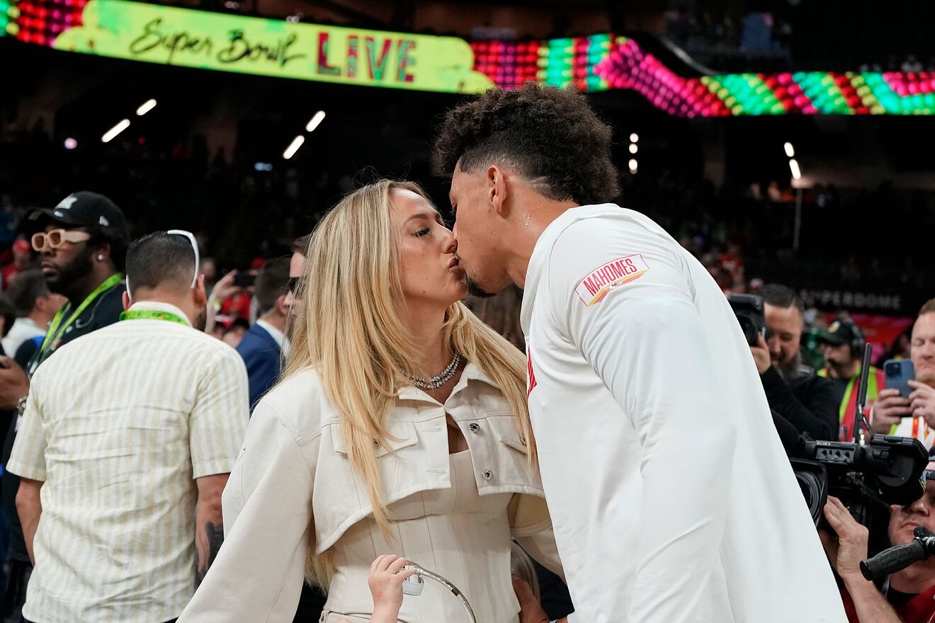 Brittany and Patrick Mahomes