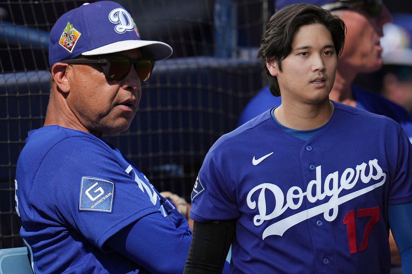 Dave Roberts & Shohei Ohtani - Los Angeles Dodgers Baseball