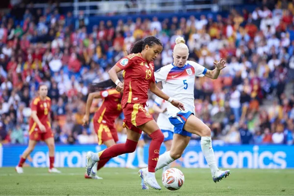 Ambiente previo al partido entre España e Inglaterra