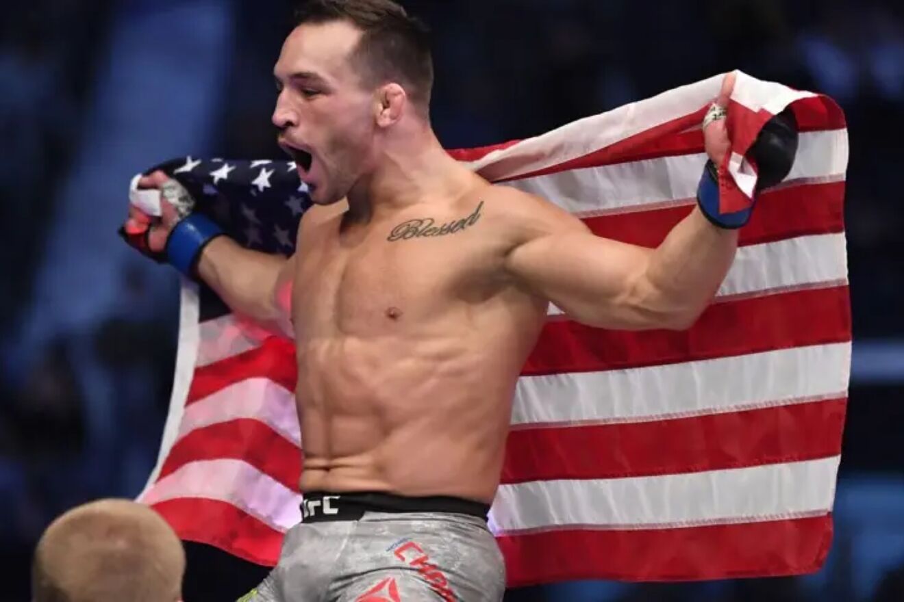 Michael Chandler, euphoric after a win