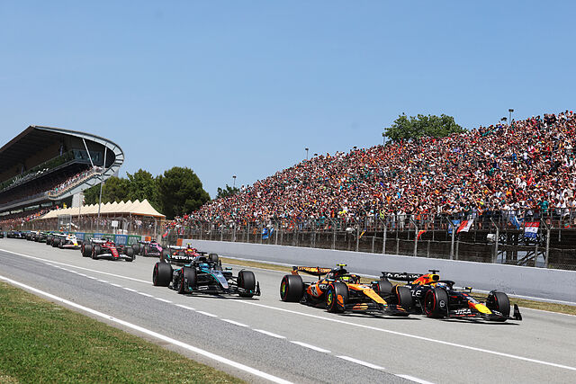Salida del GP de Espa�a de F1 2025 disputado en el Circuit de Barcelona-Catalunya.