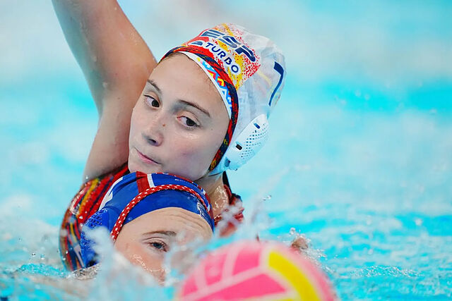 Elena Ruiz durante un partido en esta Copa del Mundo.