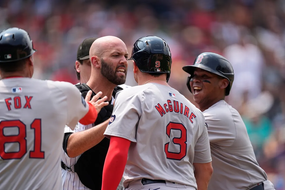 Rockies' pitcher sparks bench-clearing brawl insulting Red Sox catcher ...