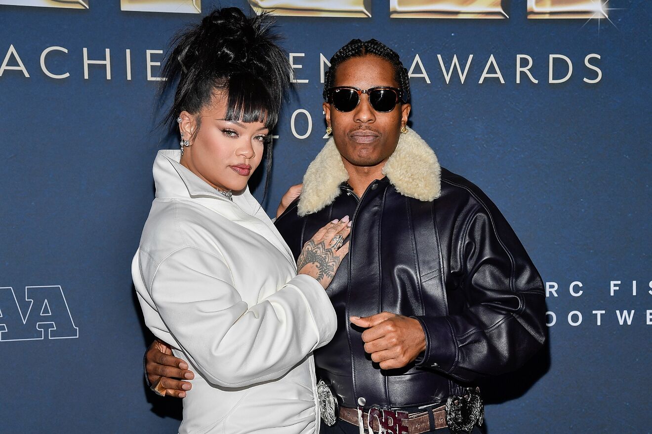 Collaboration of the year honoree A$AP Rocky, right, and Rihanna...