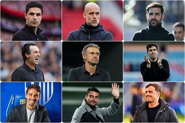 Los entrenadores espa�oles dominan las cinco grandes ligas