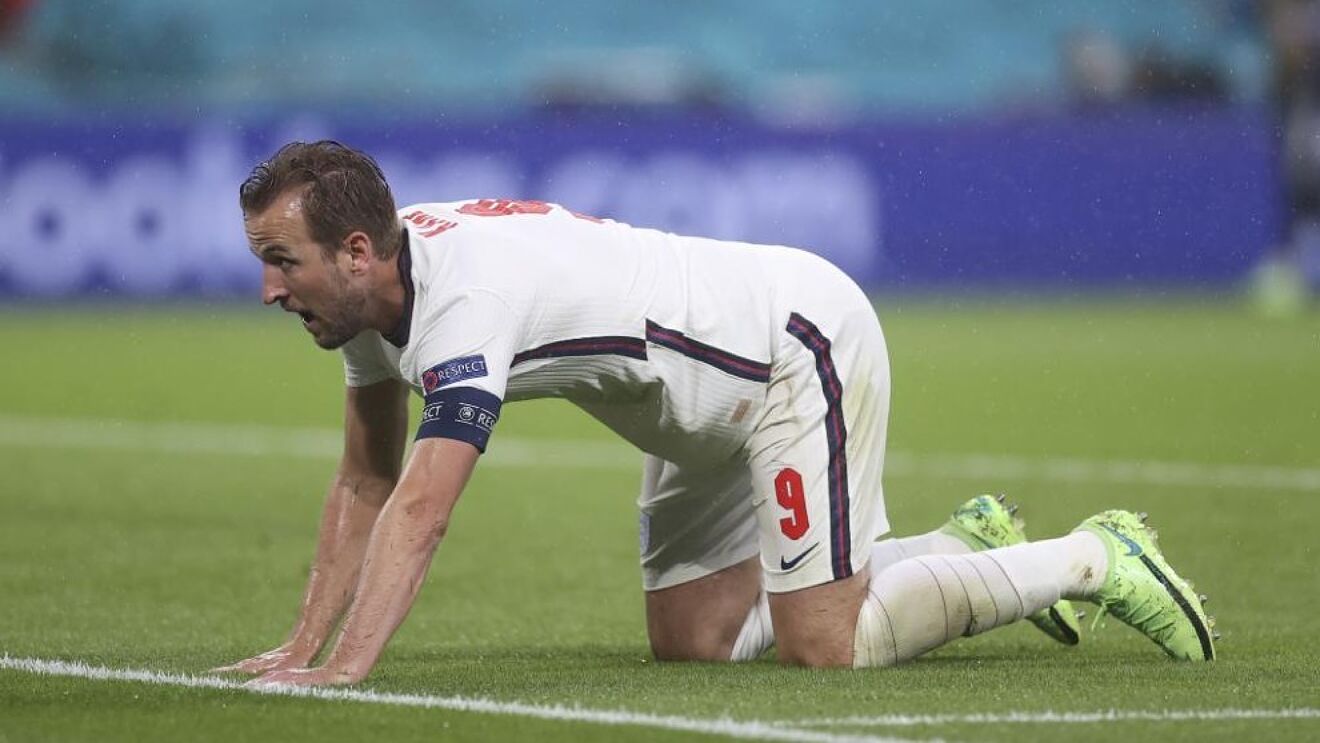 Harry Kane, durante el partido ante Escocia en Wembley.