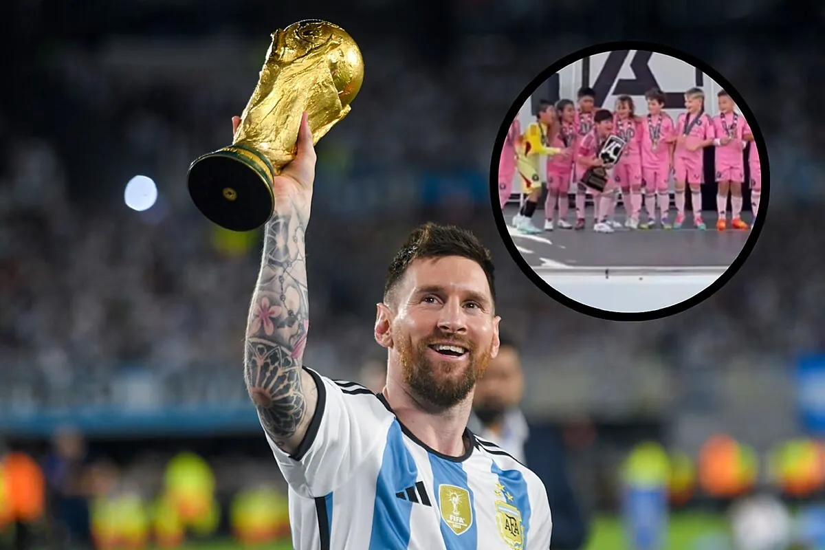 Ciro Messi imitated Leo's World Cup celebration after winning a title with Inter Miami: "He doesn't need a DNA test"