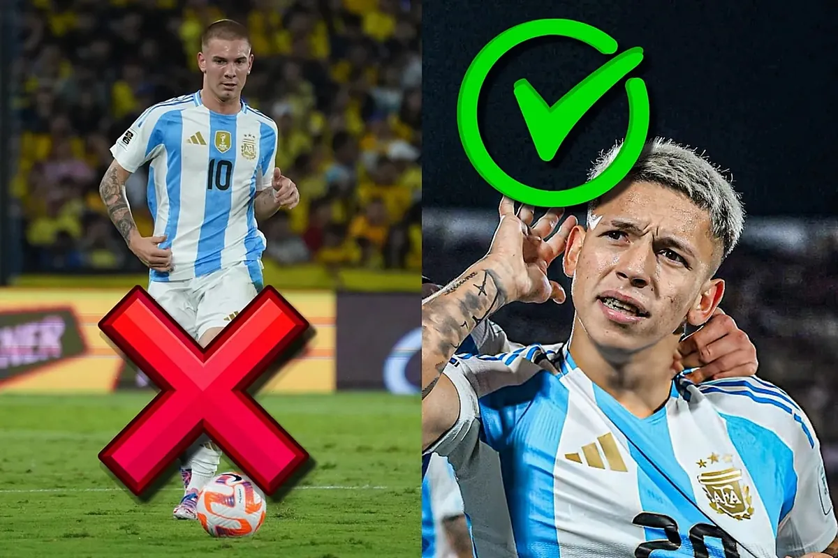 Scaloni does not call up Mastantuono and rewards Gianluca Prestianni after his clash with Vinicius Jr