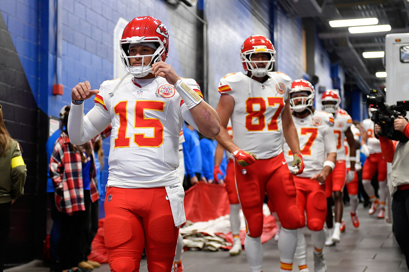 Patrick Mahomes and Travis Kelce.