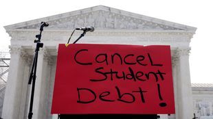Protests against student debt.