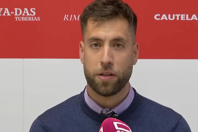 Borja Bardera en la rueda de prensa posterior al Sonseca 1-1 Toledo