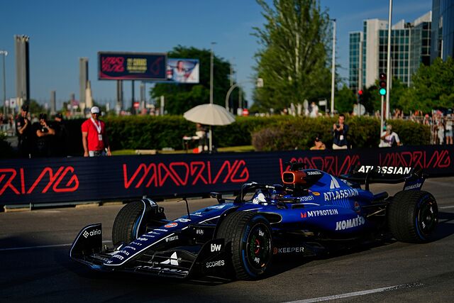 Carlos Sainz durante una demostraci�n en lo que ser� el futuro circuito de MaDRing.