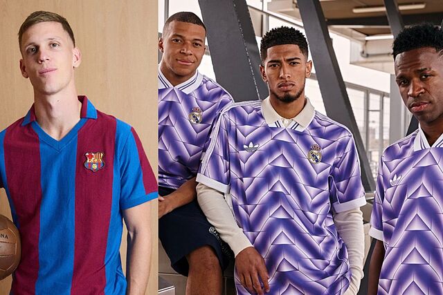 Bar�a y Madrid ya comercializan camisetas retro.