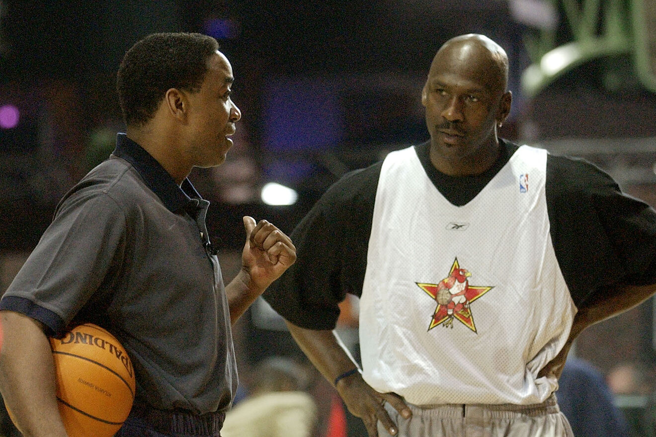 Isiah Thomas and Michael Jordan
