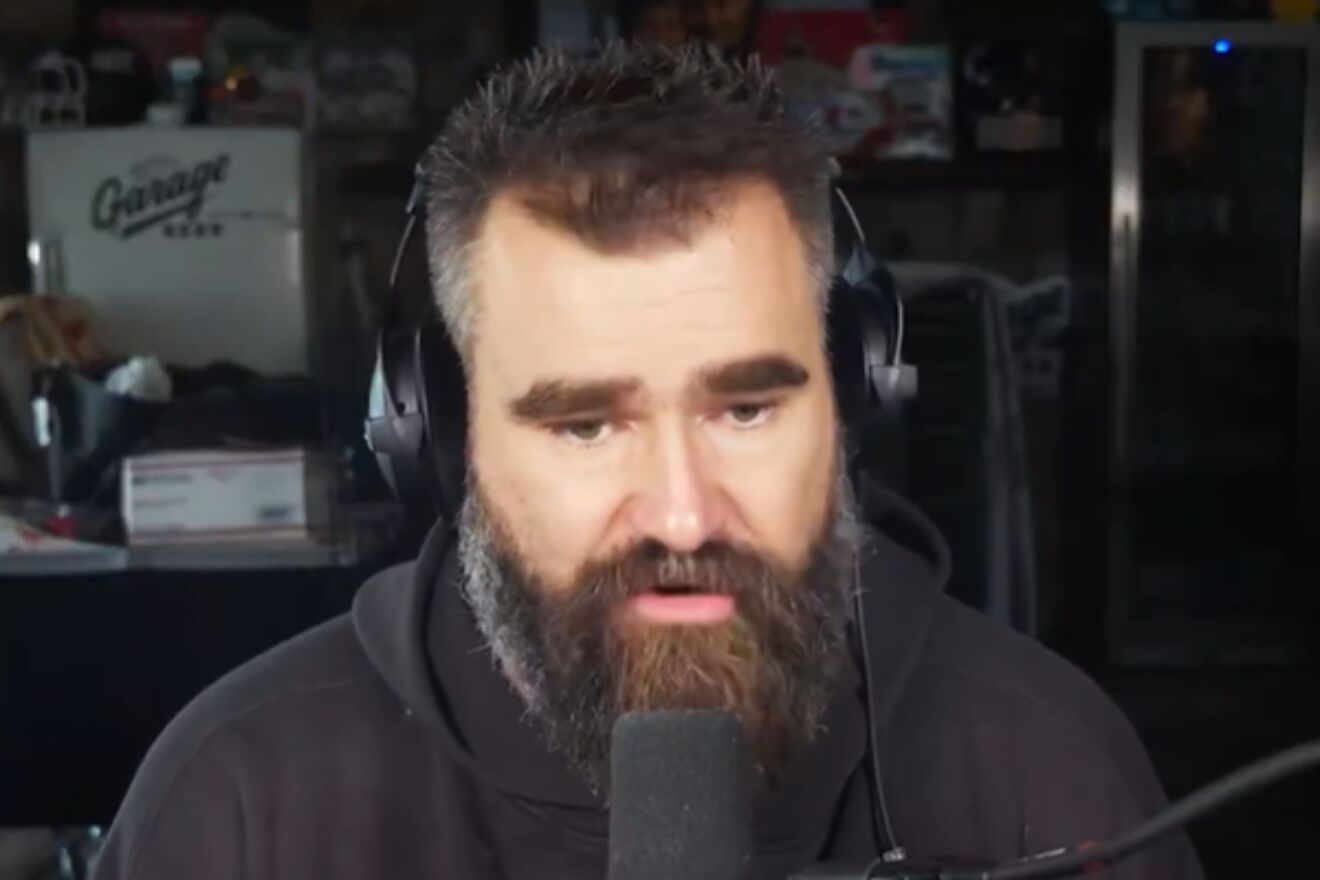Jason Kelce, speaking on his podcast New Heights, questioned the...