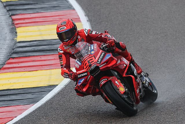 Marc M�rquez en la Q2 del GP de Alemania de MotoGP.