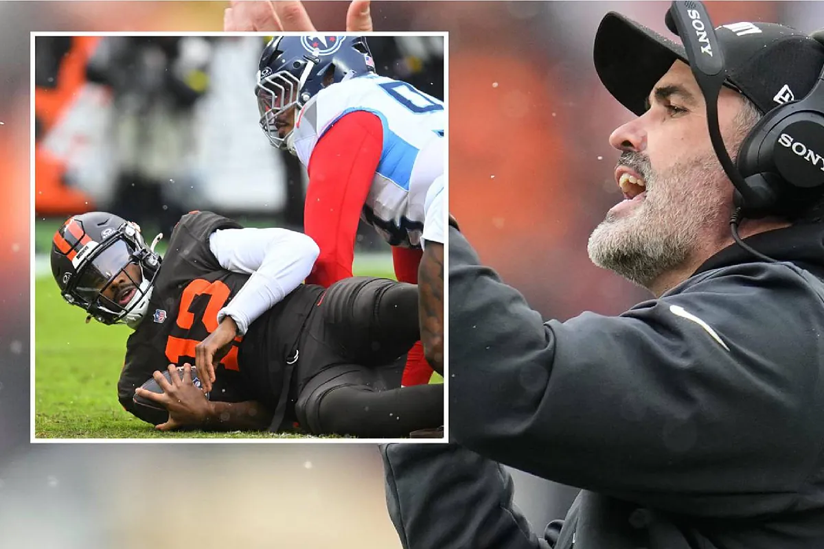 Shedeur Sanders issued a strong warning to Kevin Stefanski near the end of the game between the Cleveland Browns and the Tennessee Titans