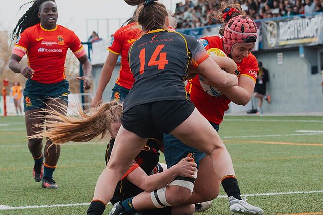 Ensayo de Espa�a ante B�lgica