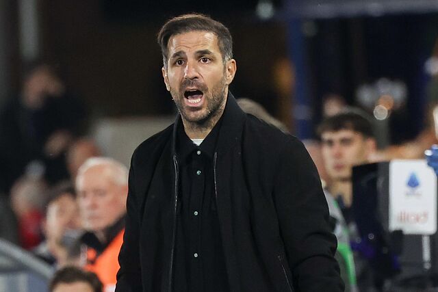 Cesc F�bregas, en un partido con el Como.