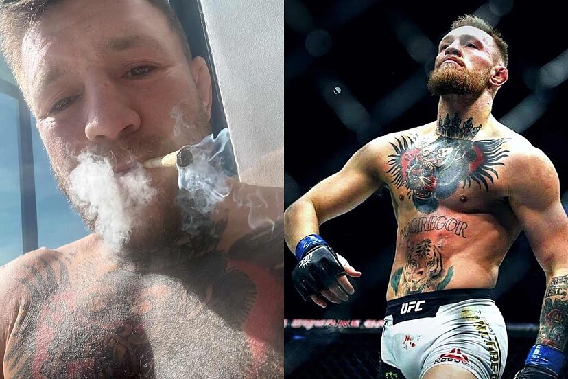 UFC: Conor McGregor lights up on 4/20, smokes fat joint all by himself