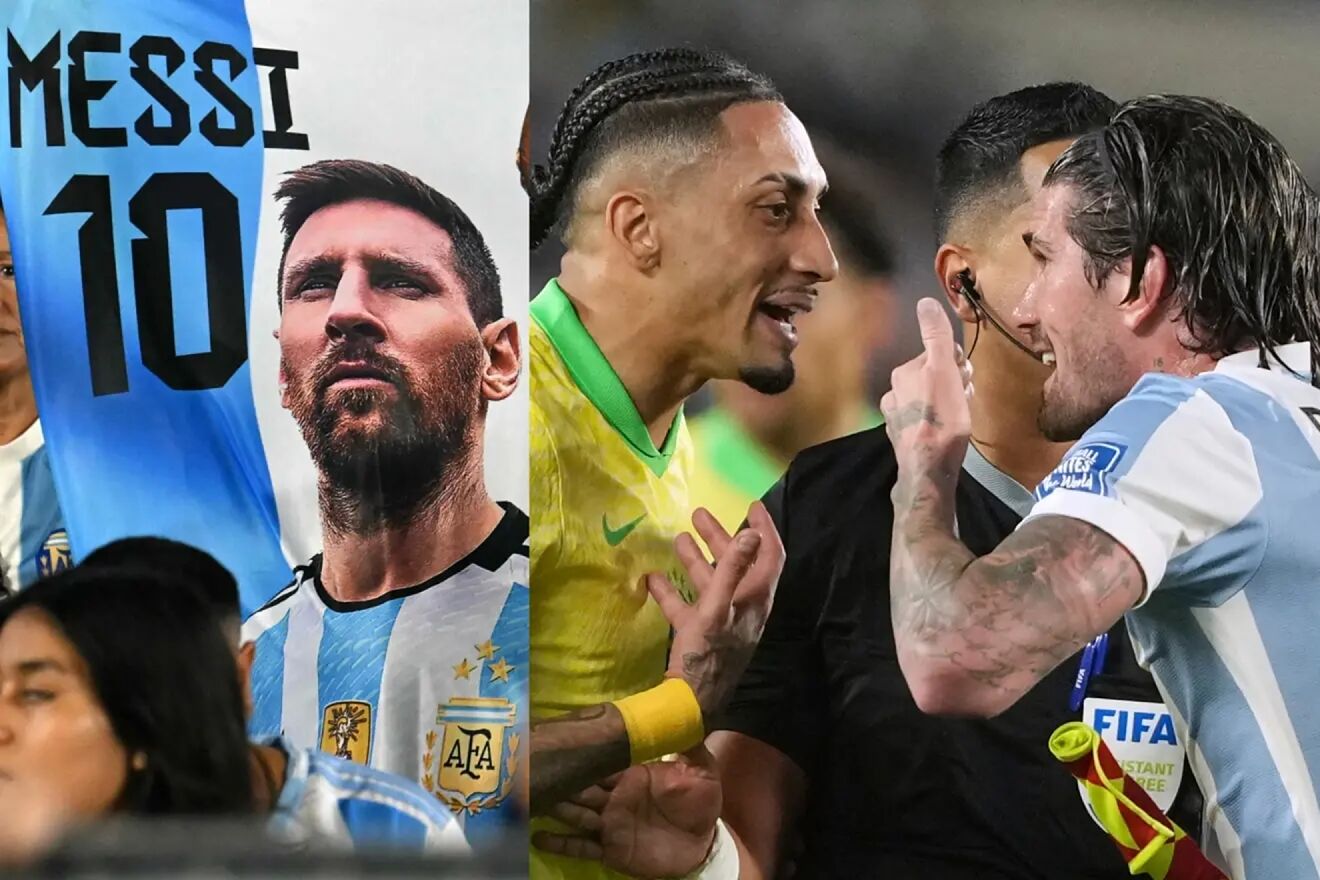 A Messi banner at the Monumental stadium and a match between Raphinha...