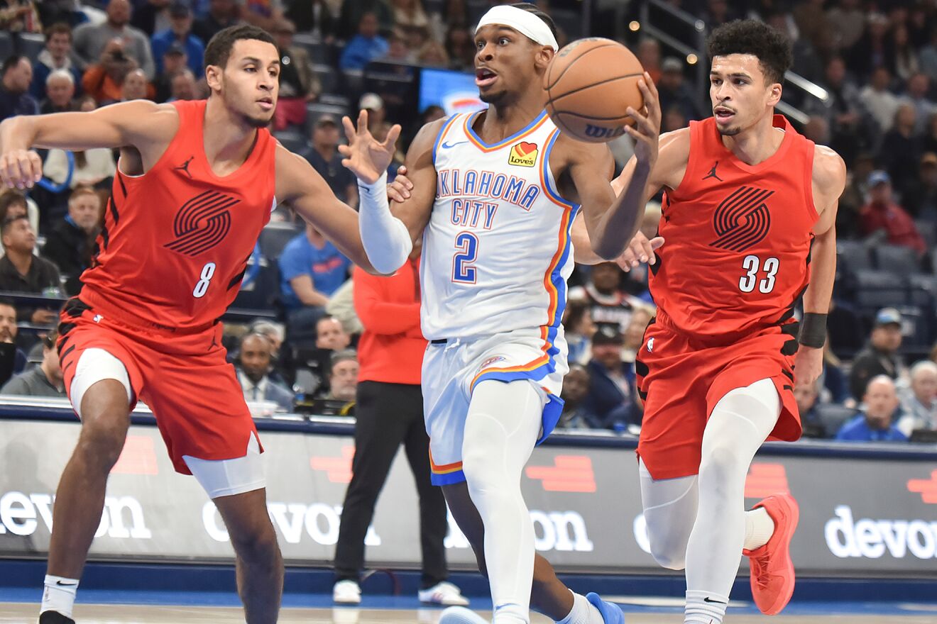 Shai Gilgeous-Alexander led the thunder with 31 points.