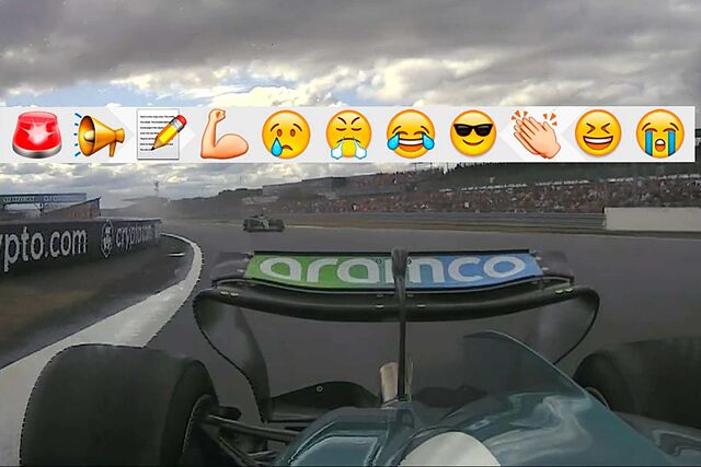 Stroll, antes de ser pasado por Hulkenberg para tomar el podio.