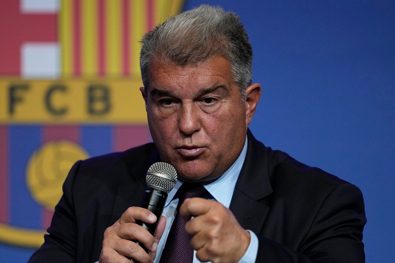 Joan Laporta, en una comparecencia p�blica.