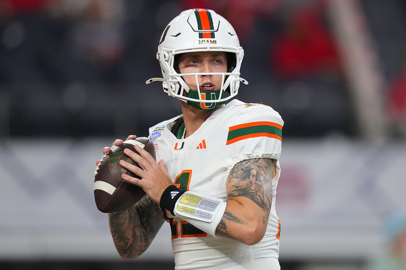 Miami Hurricanes quarterback Carson Beck will enter the 2026 NFL...