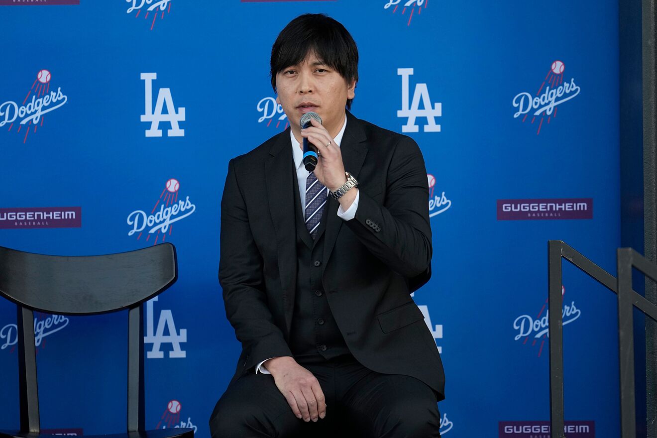Ippei Mizuhara at Shohei Ohtani's Dodgers presentation.