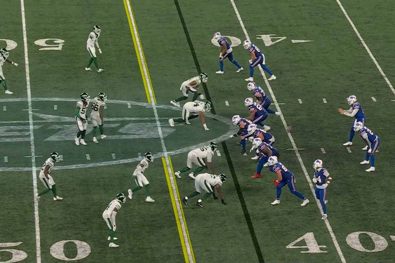 Allen has been picked off three times in the MNF game