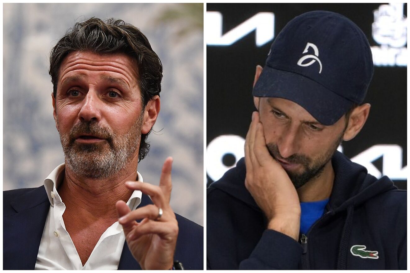 Patrick Mouratoglou and Novak Djokovic