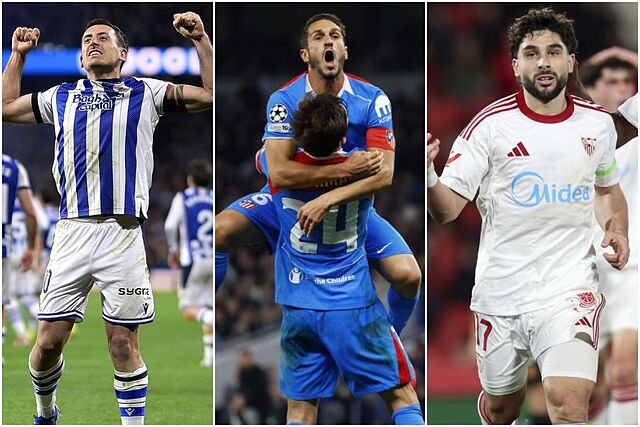 Real Sociedad, Atl�tico de Madrid y Sevilla