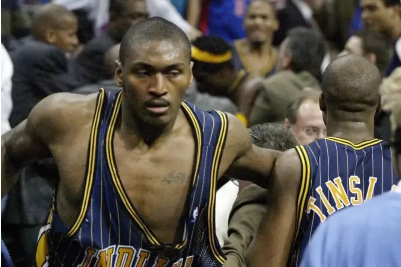 Ron Artest, after the fight between the Pistons and the Pacers in...